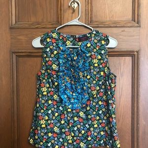 Liberty J Crew Shirt Ruffles Size 4 Edenham Floral